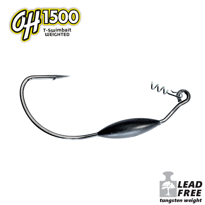 Omtd Tungsten Weighted Swimbait Hook With Lure Keeper Oh1500